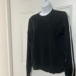 ASOS Black Sweatshirt with White Sleeve Accent